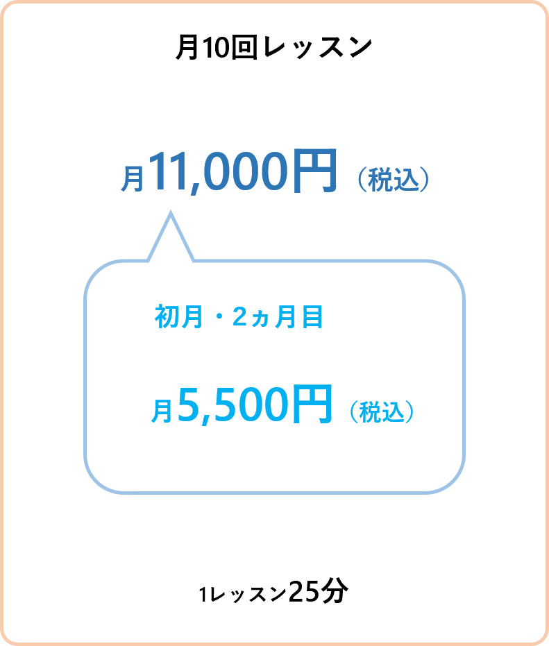 月10回レッスンコースの価格・内容